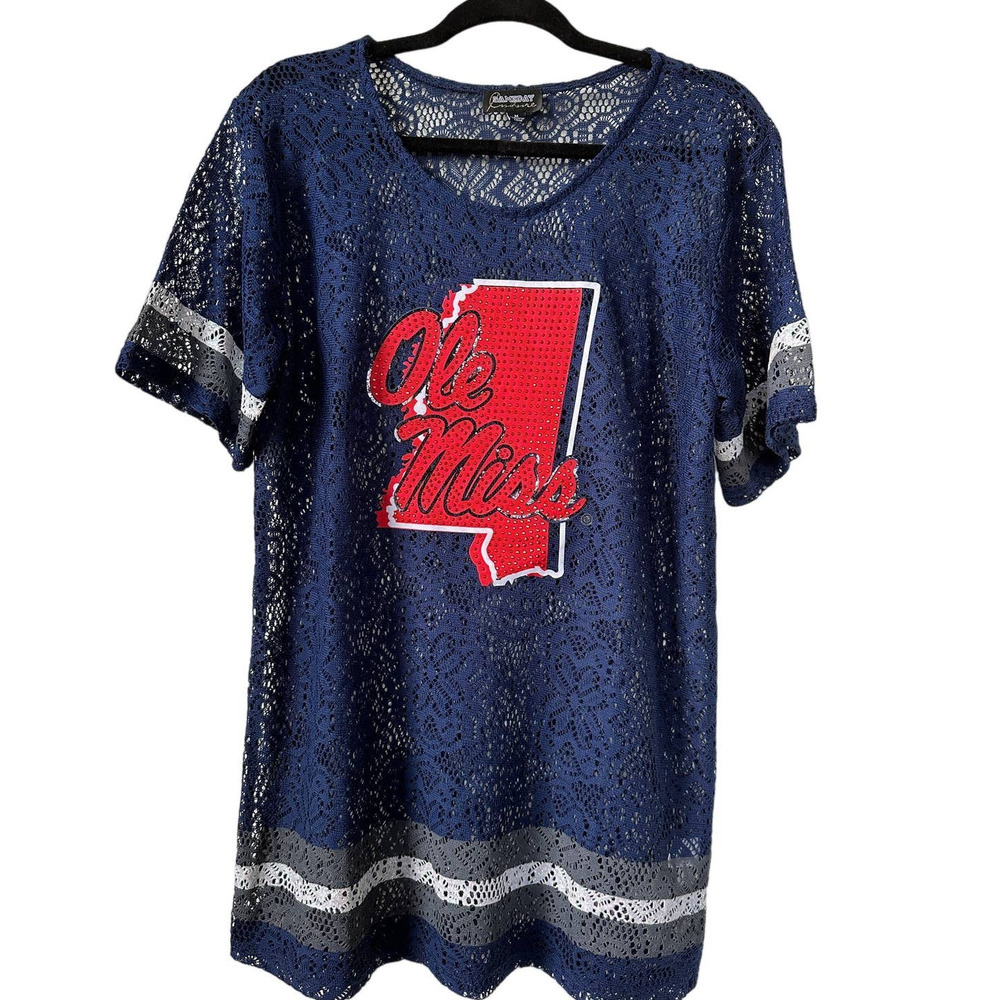 Ole Miss See Through Cover Up or Top